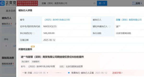 宝融配资  侵权迪丽热巴商家被恢复执行