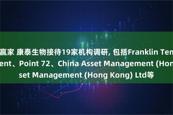 大赢家 康泰生物接待19家机构调研, 包括Franklin Templeton Investment、Point 72、China Asset Management (Hong Kong) Ltd等